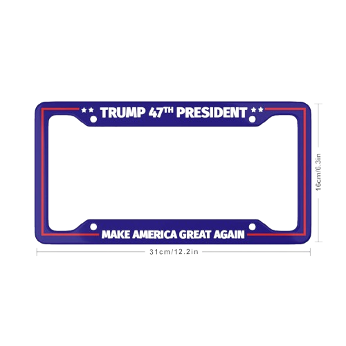 Trump 47th President - License Plate Frame