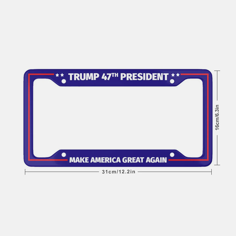 Trump 47th President - License Plate Frame