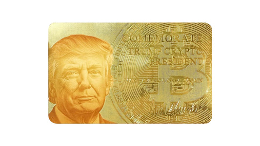 Commemorate Trump Crypto President Gold Card