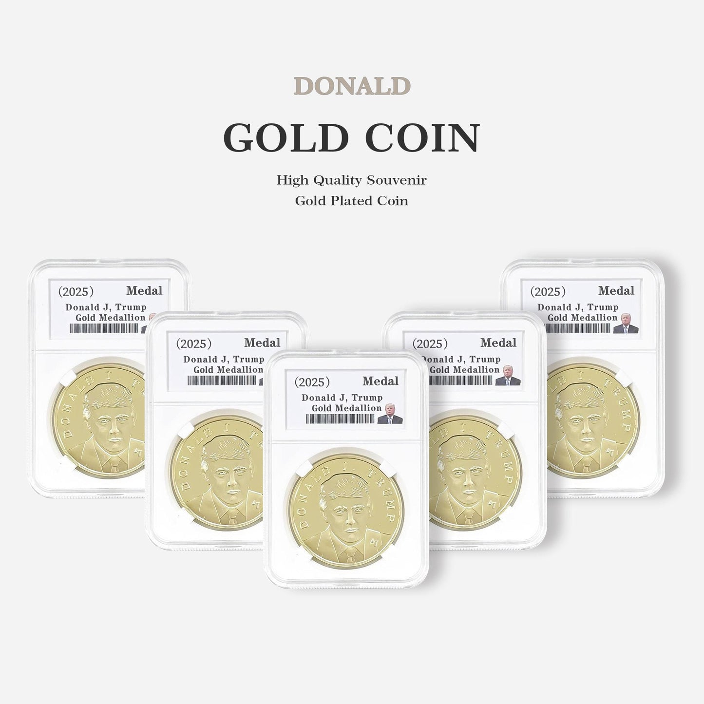 President Trump Victory Gold Coin 2025 - 47 President Edition!